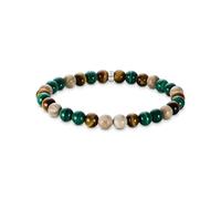 THOMAS SABO Armband mit Erde und grünen Perlen Größe 17