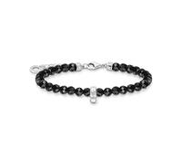 Thomas Sabo A2097-130-11-L19v Armband - Silber + Achat - schwarz - 16 - 19 cm