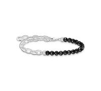 Thomas Sabo Charm-Armband mit schwarzen Onyx-Beads Silber schwarz A2098-130-11-L17