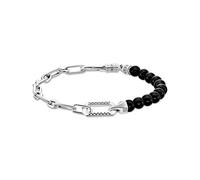 Thomas Sabo A2088-507-11-L19V Armband - Silber geschw. + Achat schwarz - 16 - 19 cm