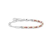 Thomas Sabo A2099-350-7-L19 Armband - Silber + Jaspis + Rosenquarz + Süßwasserzuchtperle - 19 cm