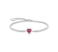 Thomas Sabo Armband Romance A2188-013-10-L19V Recyceltes 925er Silber Rot One Size Damen