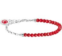 Thomas Sabo Armband Rote Beads Glieder Länge 19 Cm Silber A2130-007-10-L19V