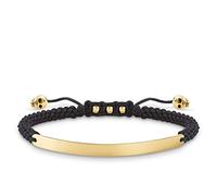 Thomas Sabo LBA0050-848-11-L21v Love Bridge Armband 15-21cm Silber verg. Gold - Nylon schwarz