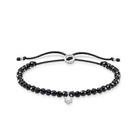 Thomas Sabo Armband schwarze Perlen mit weißem Stein 925 Sterling Silber A1987-401-11-L20V
