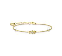 Thomas Sabo Armband A2061-414-14-L19V Sterling Silber - vergoldet Gelbgold - Zirkonia - 19 cm verstellbar