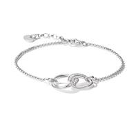 Armband THOMAS SABO "Together Armband silber" Gr. 19, silberfarben, kristallweiß, kristallweiß, Armbänder, Damen, 19, Silber 925 (recycelt), Armband, mit Zirkonia (synth.) (48609566-19) silberfarben, 