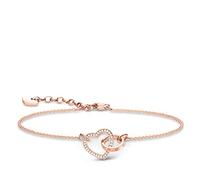 THOMAS SABO Armband Together Forever Herz 750 Roségold Vergoldung, 925 Sterlingsilber