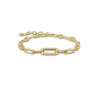 Thomas Sabo Armband A2032-414-14-L19V 19 cm - Silber verg. & Zirkonia - Weiß - elegantes Gliederarmband