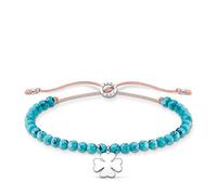 Thomas Sabo Charming Collection - Mix & Match - A1983-905-17-L20v - Kleeblatt - Armband - 13-20 cm - Silber - nylon - Türkis