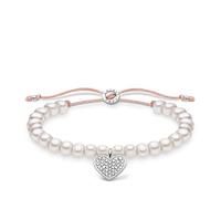 Thomas Sabo Charming Collection - Mix & Match - A1986-199-14-L20v - Herz - Armband - 13-20 cm Silber - nylon - pearl - Zirkonia
