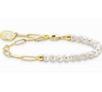 Thomas Sabo Armschmuck Charms-Armband Perlen Coin Charm Club A2129-430-14-L19V