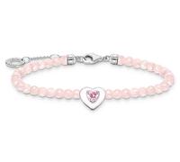 Thomas Sabo Schmuck A2092-035-9-L19v Damenarmband Herz mit Rosenquarz