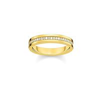 Thomas Sabo Ring TR2117-414-14-50 - Silber verg. & Zirkonia - Weiß - Bandring - Gr. 50