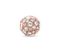 Thomas Sabo - Karma Beads - K0105-416-14 Crushed Pavé rosé - Sterling Silber - verg. Roségold - Zirkonia - weiß