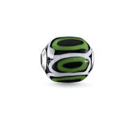 Thomas Sabo - Karma Bead K0253-017-6 - Glas-Bead Grün, Schwarz, Weiß