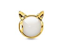 Thomas Sabo Karma Beads - K0329-413-14 - Sterling Silber - vergoldet Gelbgold - Milky Quarz - weiß