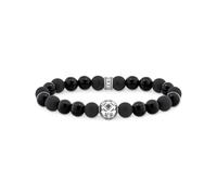 Thomas Sabo A2145-705-11-L19 Armband - Beads - Silber gesch. & Obsidian & Zirkonia - Schwarz - 19 cm