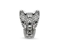 Thomas Sabo K0218-641-25 - Karma Bead - Elefant - Onyx Zirk. - Silber geschwärzt
