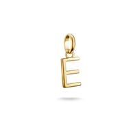 THOMAS SABO Charm-Anhänger Buchstabe E Connect vergoldet 18k Vergoldung, Recyceltes 925 Silber