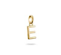 THOMAS SABO Charm-Anhänger Buchstabe E Connect vergoldet 18k Vergoldung, Recyceltes 925 Silber