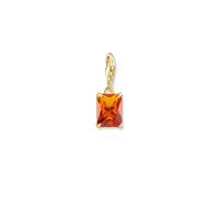 Thomas Sabo Charms-Anhänger - 1868-472-4 Oktagon-Schliff - Sterling Silber - verg. Gelbgold + Glas-Keramik Stein gelb