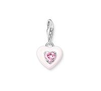 Thomas Sabo Schmuck 1915-041-9 Charm-Anhänger Herz mit Pinkfarbenem Stein