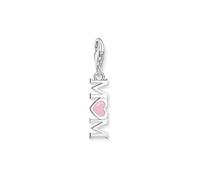 Thomas Sabo 2001-007-9 Charm-Anhänger - Mom - Silber & Emaille - Rosa-Pink