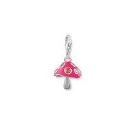THOMAS SABO Charm-Anhänger bunter Pilz Silber Recyceltes 925 Silber, Geschw., Kaltemail