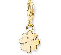 THOMAS SABO Charm-Anhänger Kleeblatt vergoldet 18 Karat vergoldetes Silber 1991-413-39