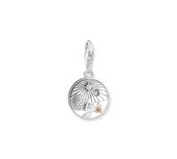 Thomas Sabo Anhänger Charm-Club 2060-473-7 – 925 Sterlingsilber, geschwärzt, mit Korund, Kaltemail