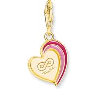 Thomas Sabo Charm-Anhänger BEST FRIENDS Herz vergoldet rot 2117-427-10