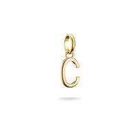 THOMAS SABO Charm-Anhänger Buchstabe C Connect vergoldet 18k Vergoldung, Recyceltes 925 Silber