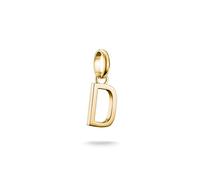 THOMAS SABO Charm-Anhänger Buchstabe D Connect vergoldet 18k Vergoldung, Recyceltes 925 Silber