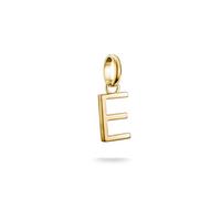 THOMAS SABO Charm-Anhänger Buchstabe E Connect vergoldet 18k Vergoldung, Recyceltes 925 Silber