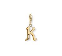 THOMAS SABO Charm-Anhänger Buchstabe K gold 925er Sterlingsilber; 750er Gelbgold Vergoldung