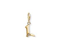 THOMAS SABO Charm-Anhänger Buchstabe L gold 925er Sterlingsilber; 750er Gelbgold Vergoldung