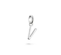 THOMAS SABO Charm-Anhänger Buchstabe V Connect Silber Recyceltes 925 Silber