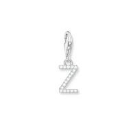 THOMAS SABO Charm-Anhänger Buchstabe Z mit weißen Steinen Silber 925 Sterlingsilber