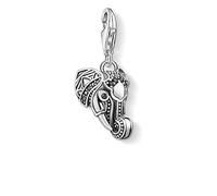 THOMAS SABO Charm-Anhänger Elefant 925er Sterlingsilber, Geschwärzt