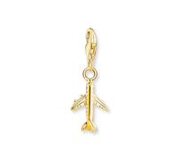 Thomas Sabo Charm-Anhänger Flugzeug 2012-413-39 18 Karat vergoldet Silber 925 (recycelt) Damen