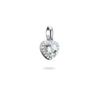 Thomas Sabo Charm-Anhänger Charm Club Connect Herz mit Zirkonia Recyceltes 925 Silber CC1278-051-14