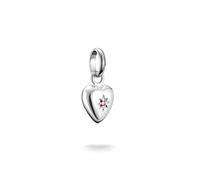 Thomas Sabo Connect CC1234-011-10 - Herz mit Stern - Charm mit Öse - Silber + Lab Grown Rubin