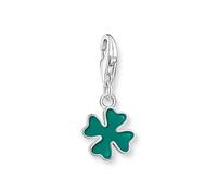 Thomas Sabo 2017-007-34 Charm-Anhänger - Glücksklee - Silber & Emaille - dunkelGrün