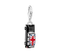 THOMAS SABO Charm-Anhänger LONDON Taxi mit Union Jack Silber 925 Sterlingsilber, Kaltemail 2169-041-7