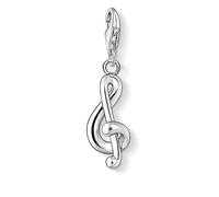 Charm-Einhänger THOMAS SABO "Notenschlüssel-Optik", silberfarben, Charms, Damen, Silber 925 (recycelt) (516938-0) silberfarben