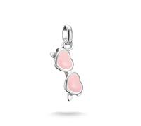 Thomas Sabo Charm-Anhänger rosa Sonnenbrille Connect – 925er Silber, Kaltemail