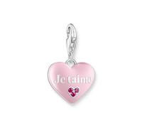 THOMAS SABO Charm-Anhänger rosa Je t´aime Herz, pink pink