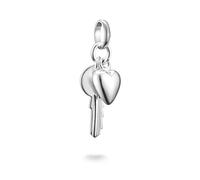 THOMAS SABO Charm-Anhänger Schlüssel mit Herz Connect Silber Recyceltes 925 Silber