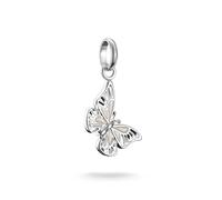 THOMAS SABO Charm-Anhänger Schmetterling Connect Silber Recyceltes 925 Silber, Kaltemail